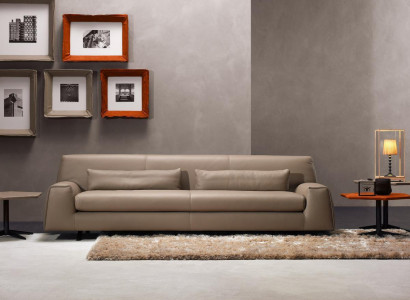 Sofa 3 Seat Gray Living room Prianera Upholstery Italian Furniture Textile